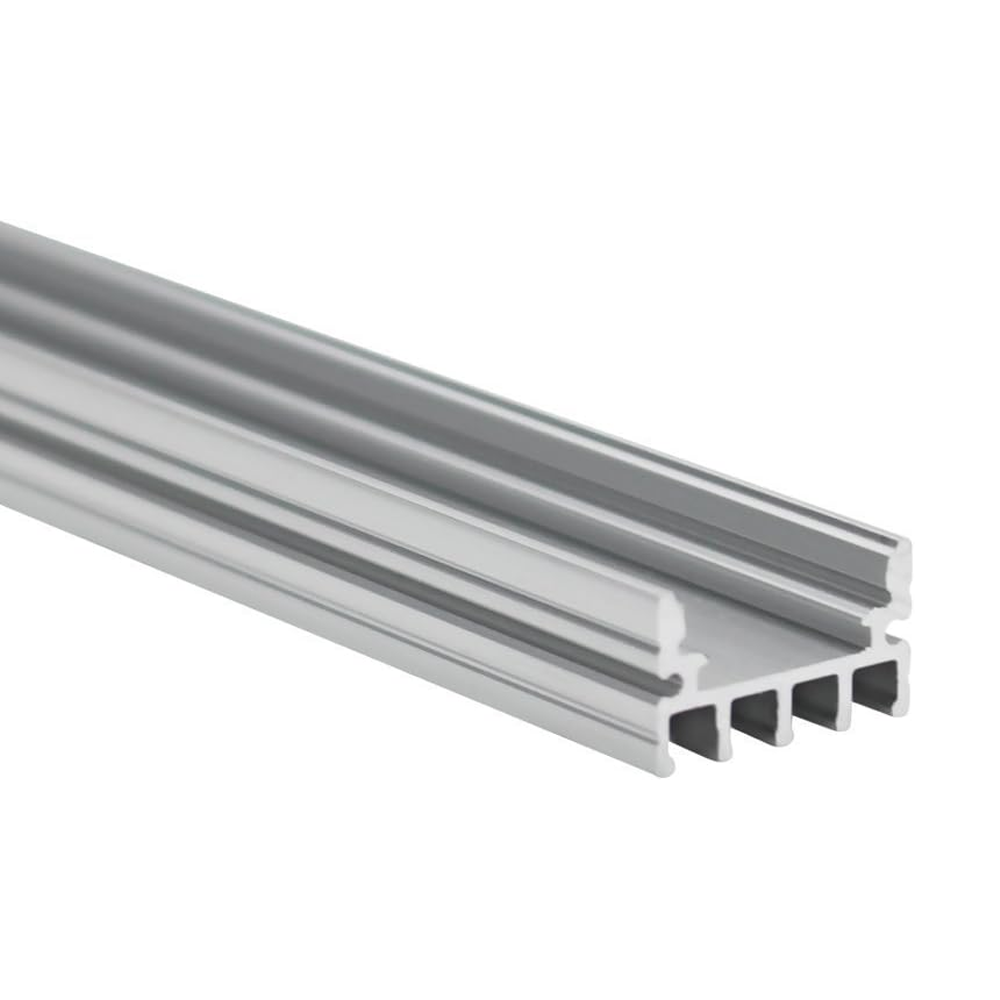Shallow Flush Mount U-Shape Aluminum Channel for Strip Lights - 3.3ft in Oyster White