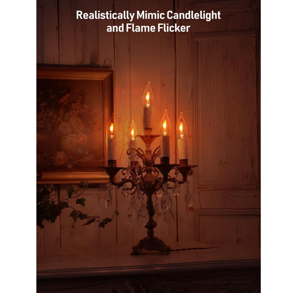 Flickering Light Bulbs CA11 1W - 1800K