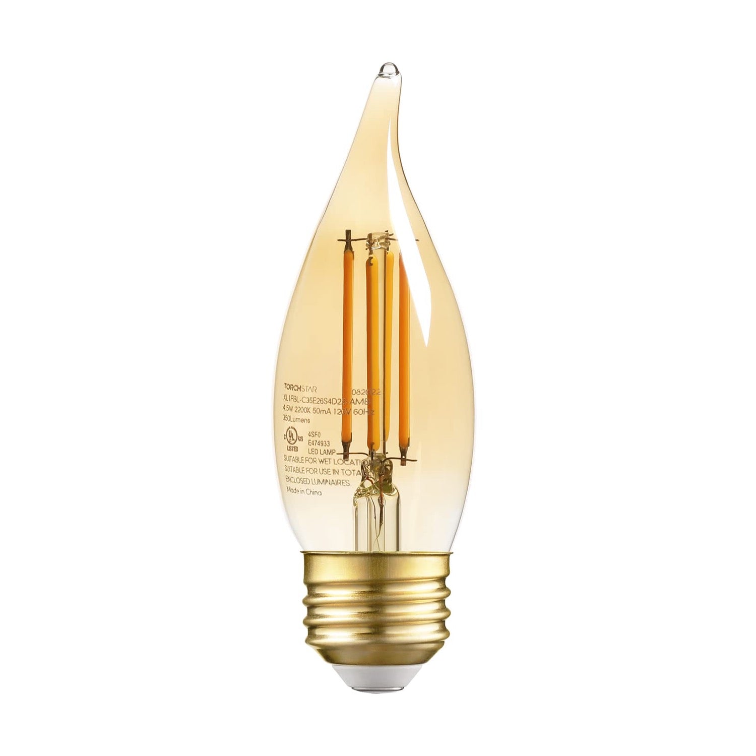 chandelier grow light bulbs Glowing Yesteryears 4.5W C35 LED Chandelier Bulbs - E26 Base