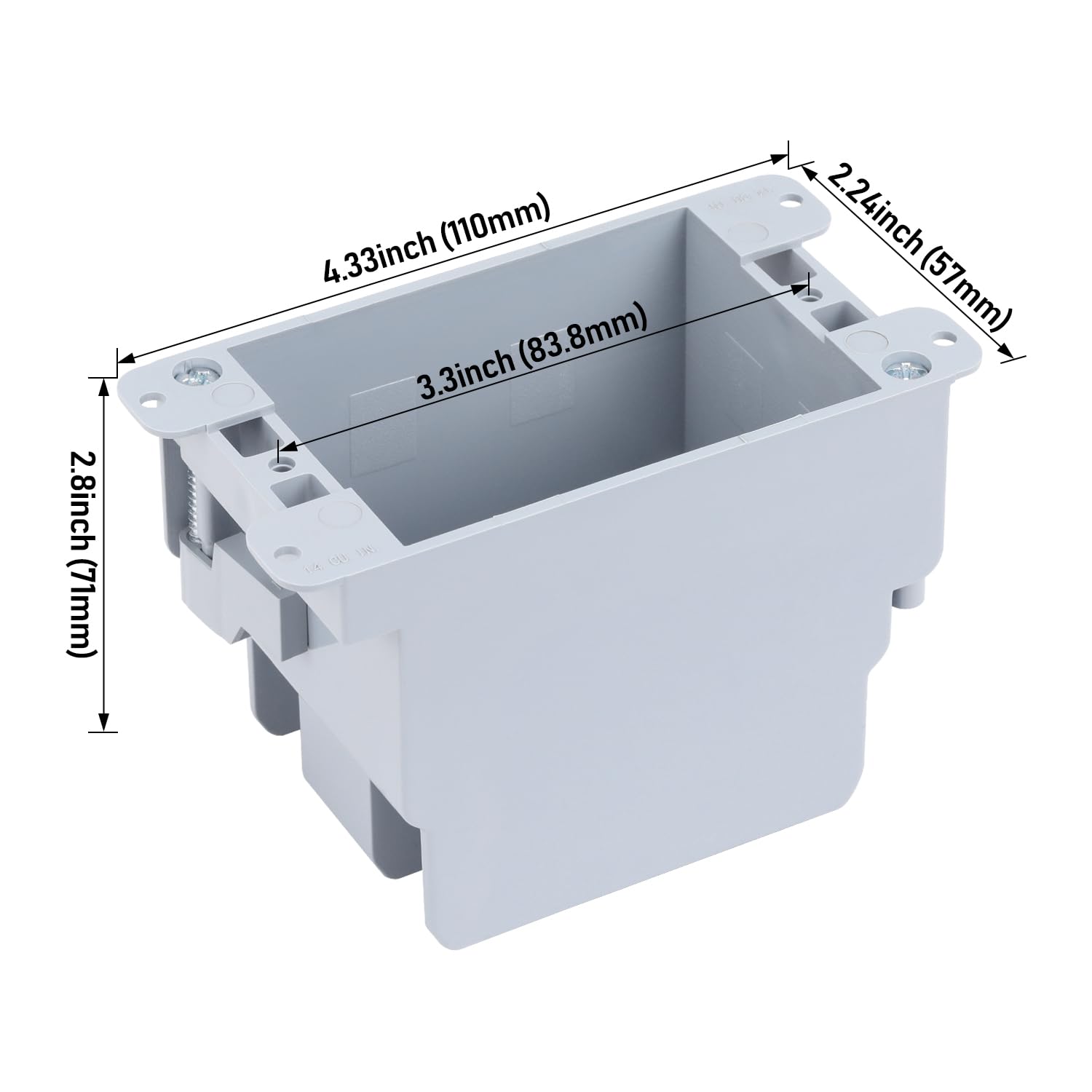 One Gang Old Work Electrical Device Box - 2 Sizes