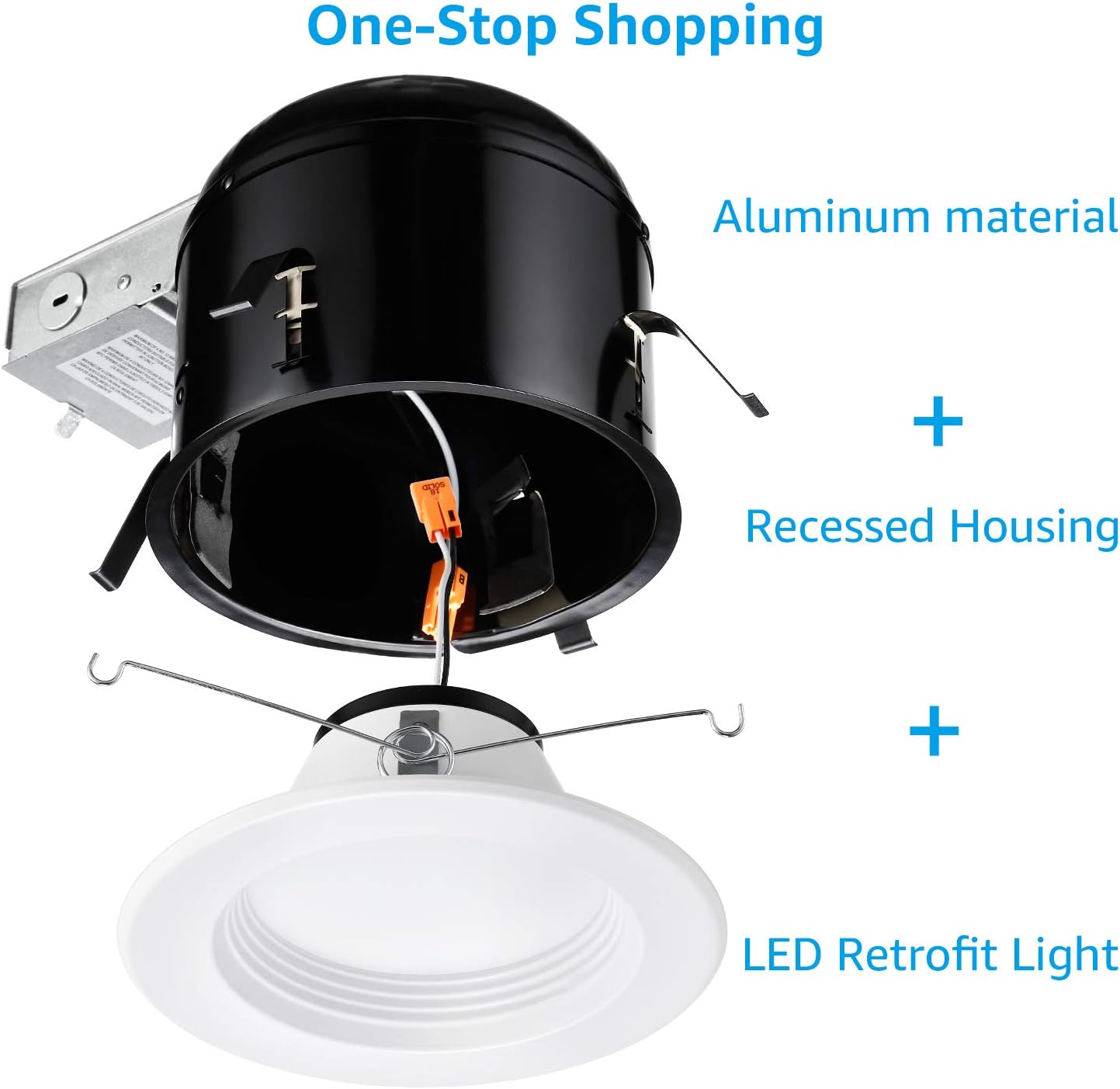TORCHSTAR 6" Remodeling Glare-Free LED Recessed Light Kit