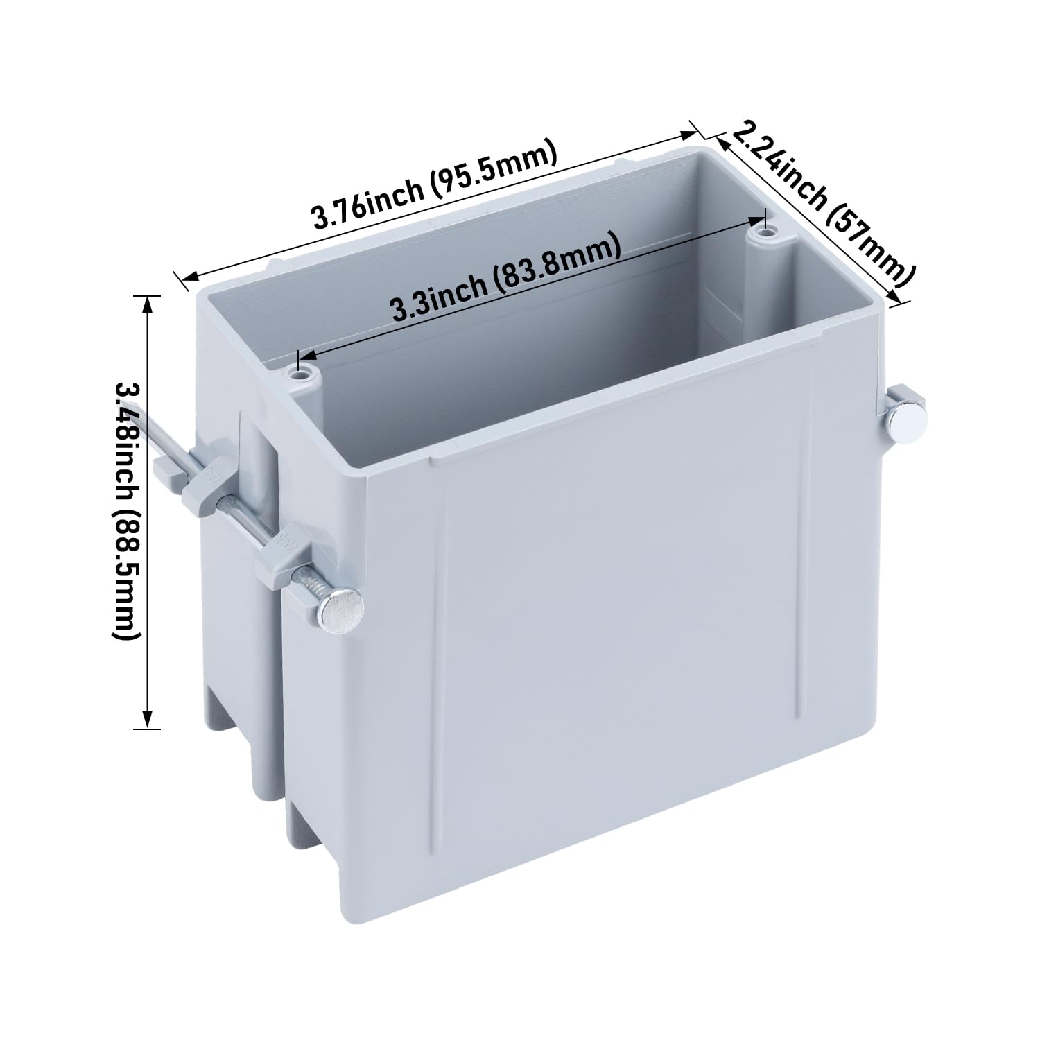 One Gang New Work Electrical Device Box - Ultra Deep