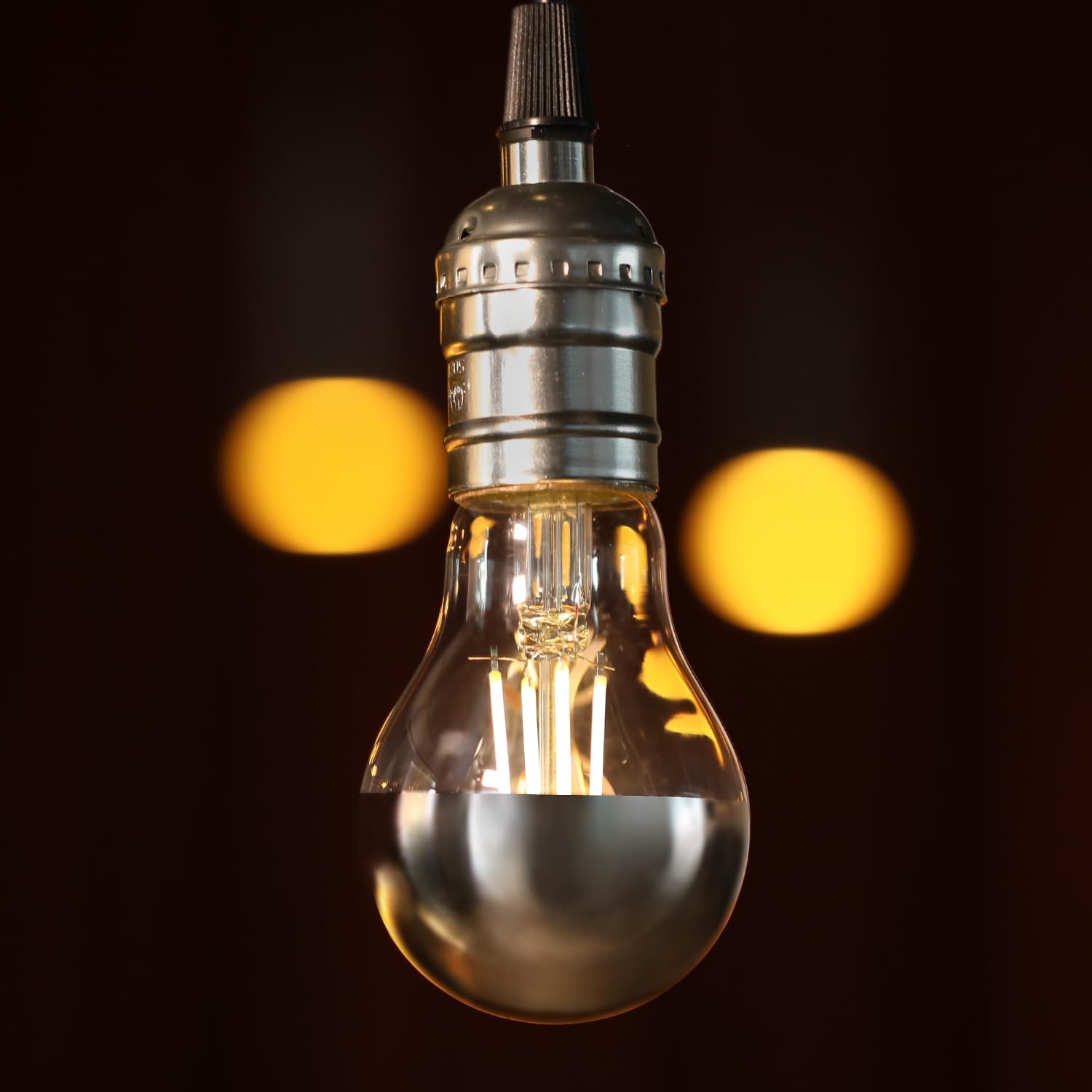 Anti Glare Dimmable Half Chrome Light Bulb, 4.5W (40W Eqv.)