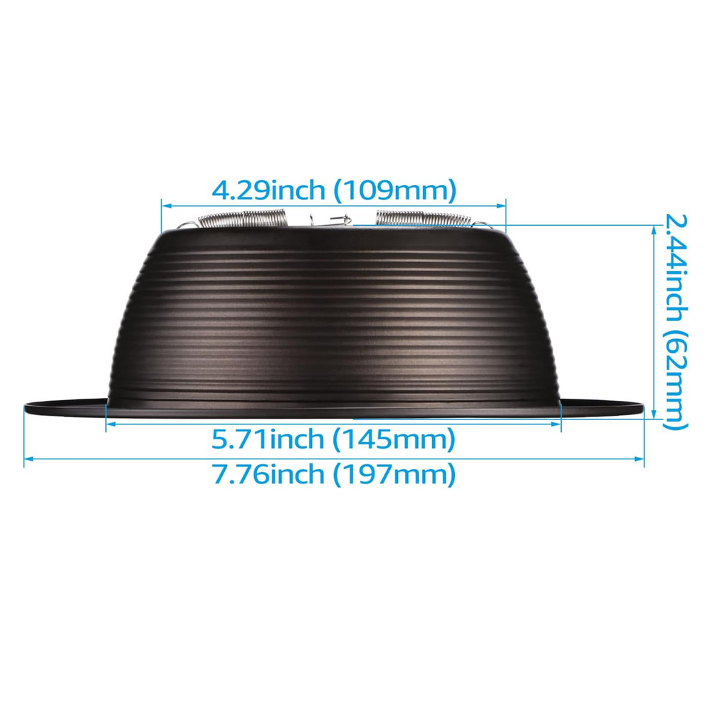 TORCHSTAR 6 Inch Rosewood Decor Recessed Can Light Trim