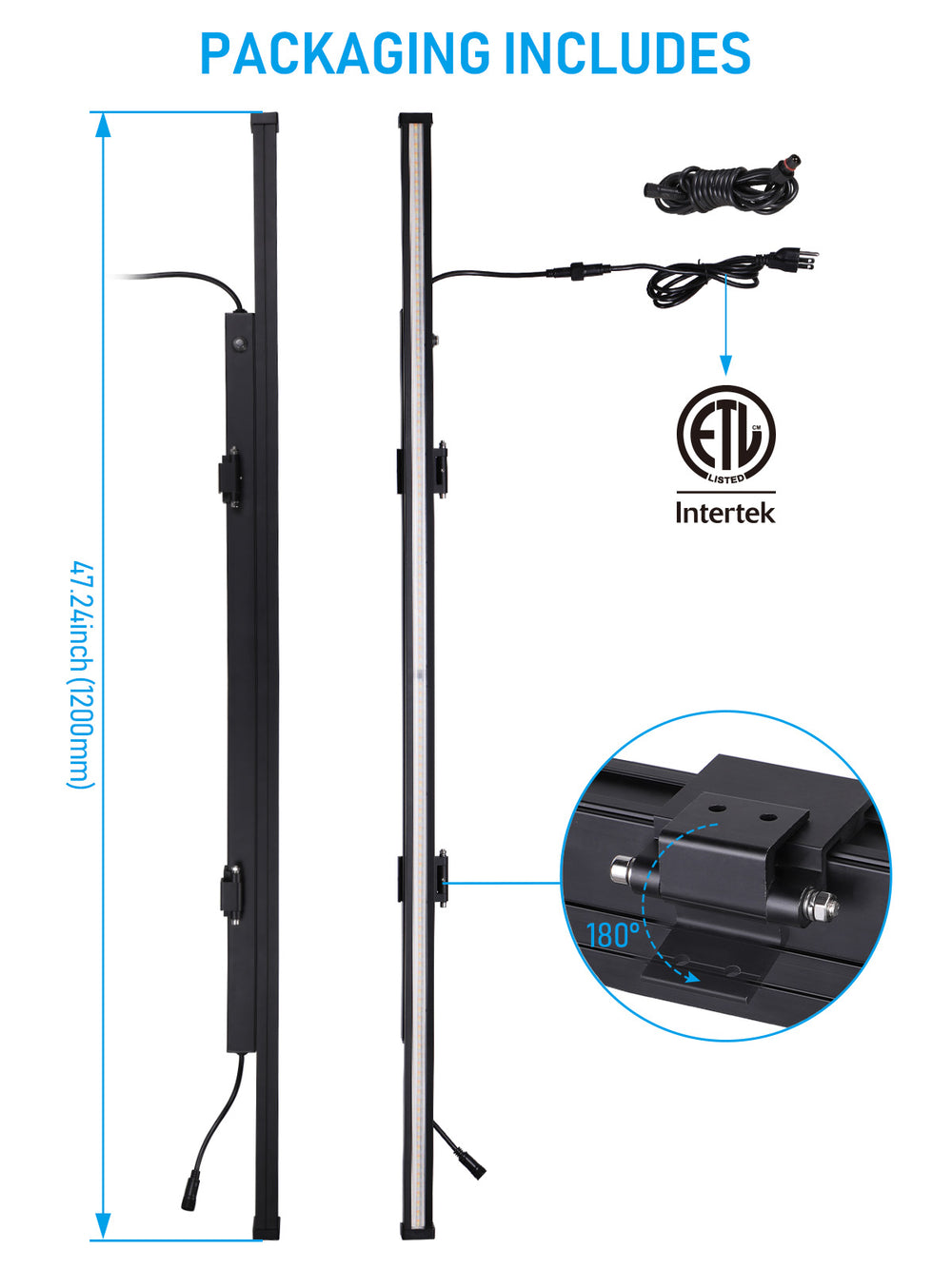 4FT LED Linkable Linear Wall Washer - 277V Compatible - 5CCT