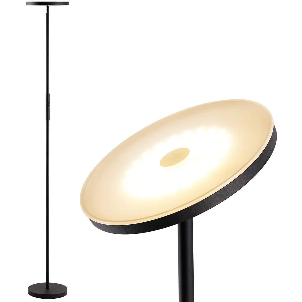 NoirBrite Modern Touch Torchiere - 30W LED - Single CCT