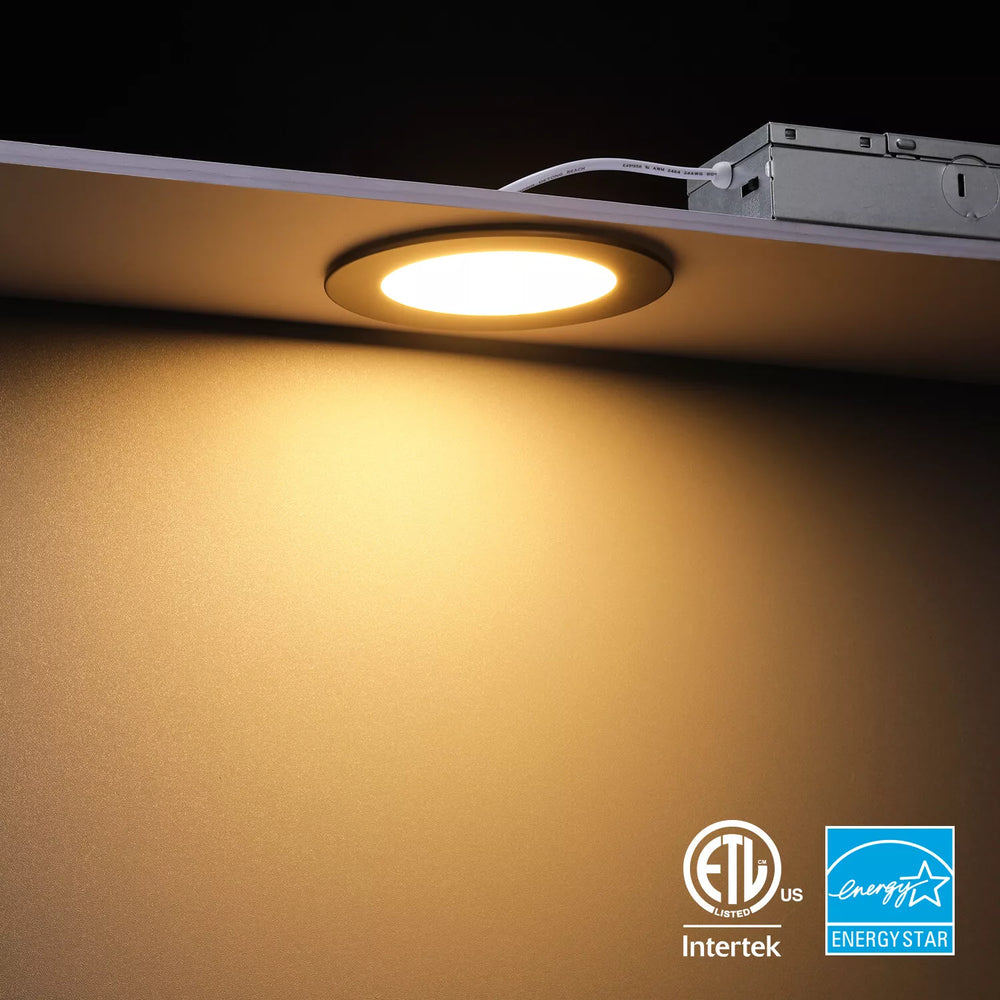 TORCHSTAR 4 Inch 5CCT Slim Recessed Lighting with J-Box