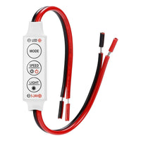 TORCHSTAR Inline Mini Single-Color LED Strip Dimmer - 5-24V DC - 12A