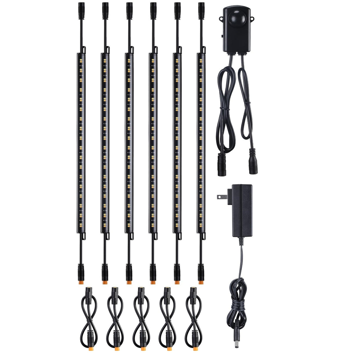 TORCHSTAR® VaultGuardian™ 6-Bar 12-Inch LED Gun Safe Lighting Kit - Motion Sensor - 3CCT