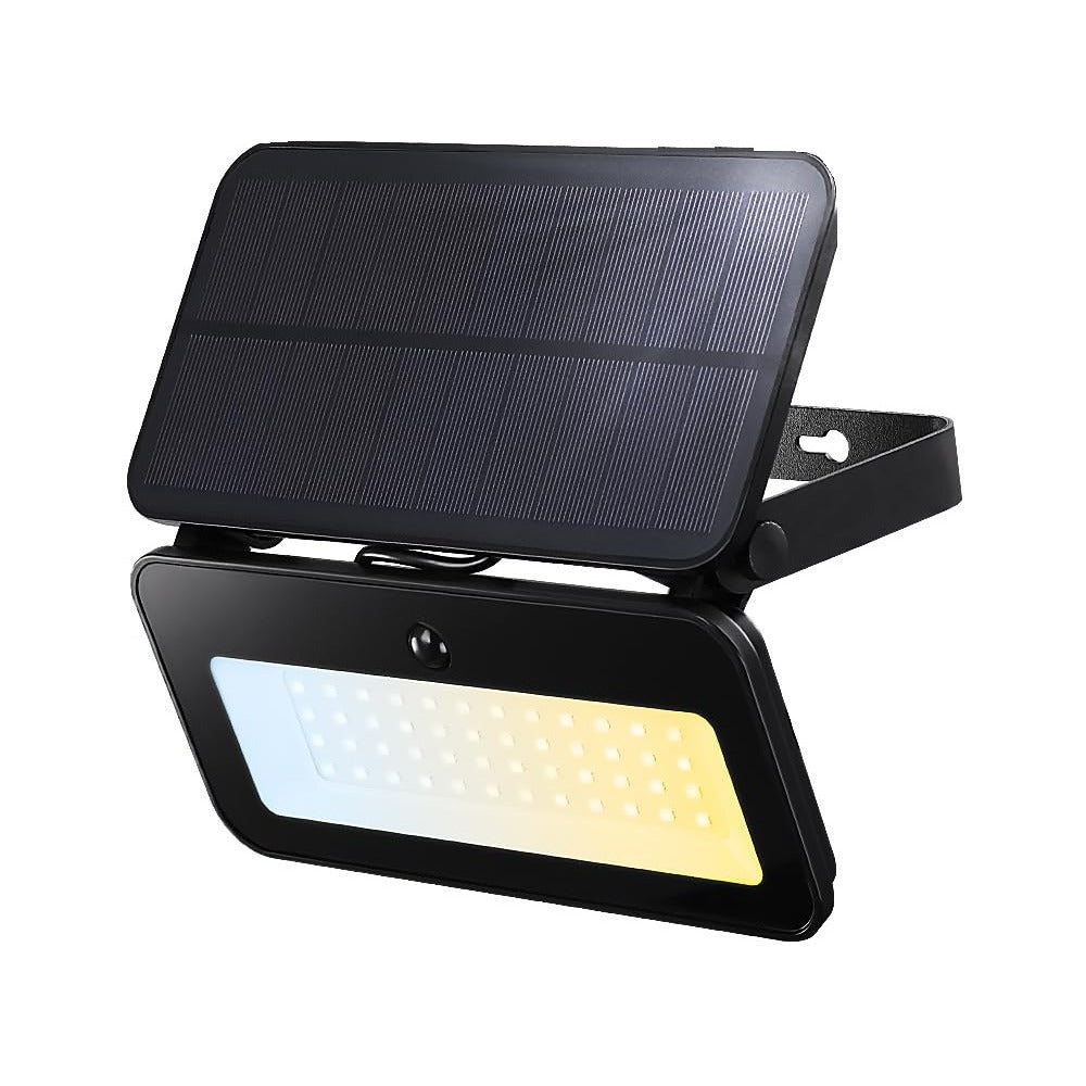 3CCT Solar Flood Lights Outdoor Motion Sensor, Dimmable Motion Detector Lights for Outside