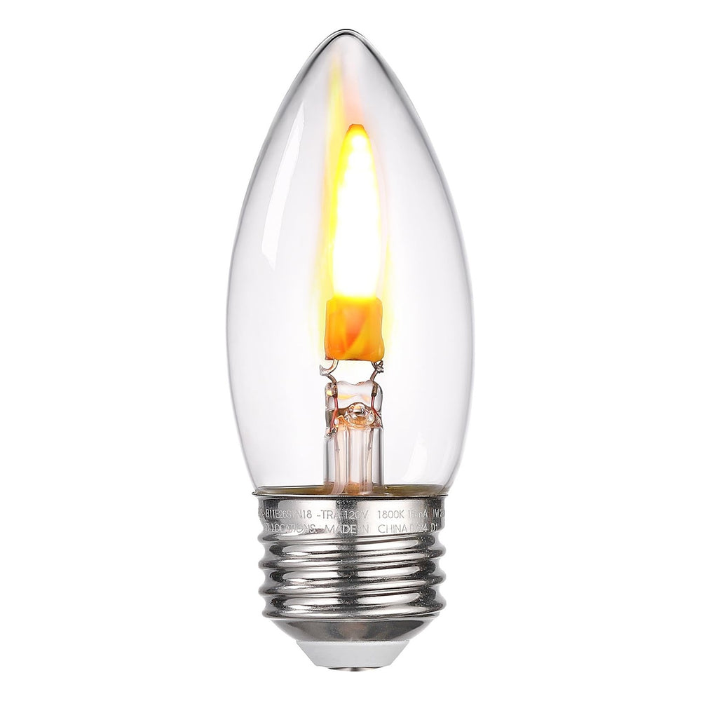 TORCHSTAR B11 LED Flame Filament Bulb - E26 Base - 1W - 1800K
