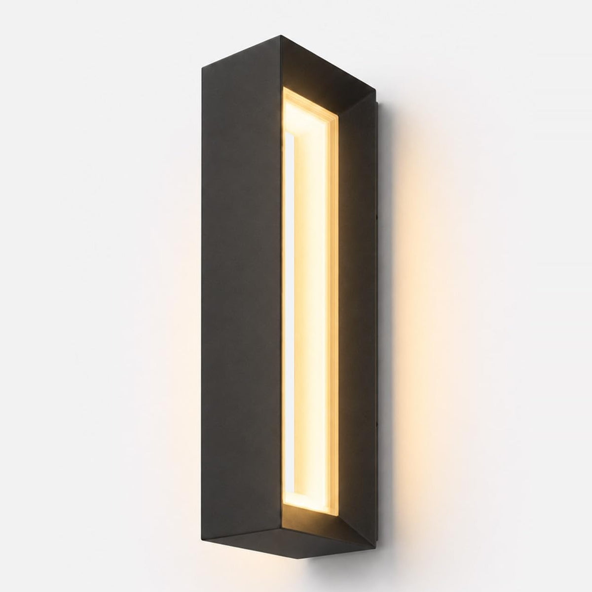 TORCHSTAR 20 Inch Hollow Square Frame LED Side-Lit Outdoor Wall Light - 18W - 5CCT - Black