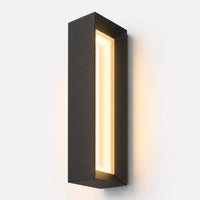 TORCHSTAR 20 Inch Hollow Square Frame LED Side-Lit Outdoor Wall Light - 18W - 5CCT - Black