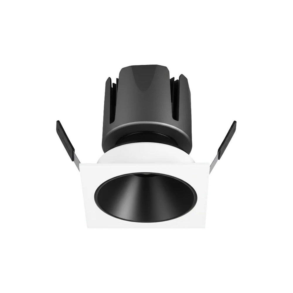 TORCHSTAR 4-Inch Square Deep Anti-Glare LED Recessed Light with J-Box - 12W - 5CCT White