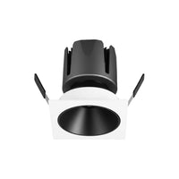 TORCHSTAR 4-Inch Square Deep Anti-Glare LED Recessed Light with J-Box - 12W - 5CCT White