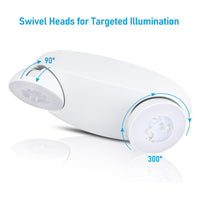 TORCHSTAR High-Output LED Emergency Light with Battery Backup - 800LM - White