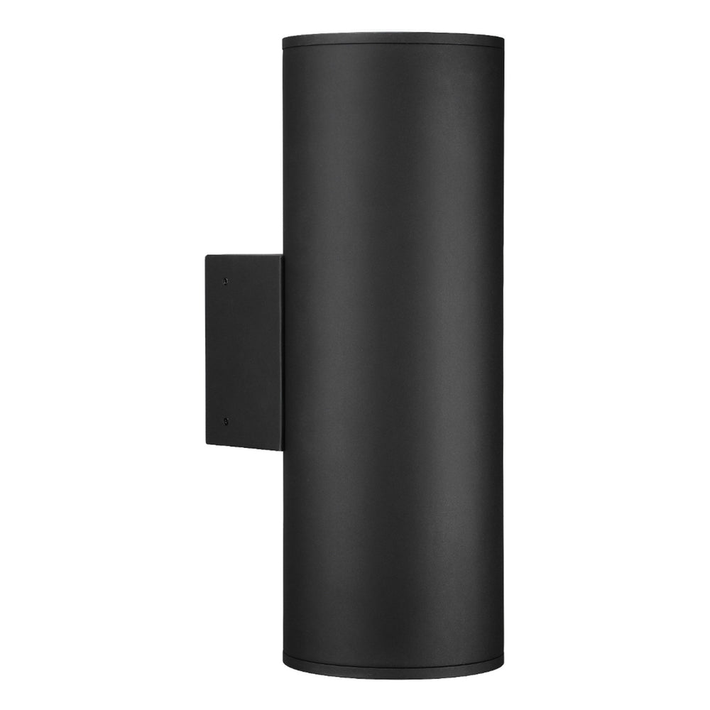 TORCHSTAR 8 Inch Round Cylinder LED Up Down Outdoor Wall Light - 36W - 5CCT - Black