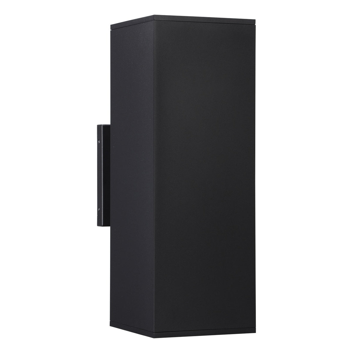 TORCHSTAR 8 Inch Square Cylinder E26 Up Down Outdoor Wall Light - E26 Base - Black