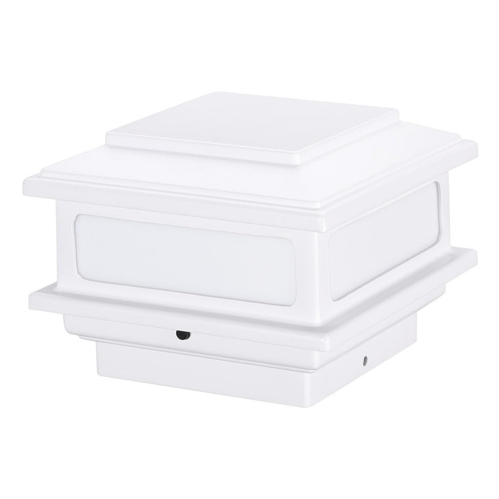 TORCHSTAR 4 Inch Flat Top LED Low Voltage Post Cap Light - 5W - 5CCT - White