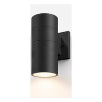TORCHSTAR 4 Inch Round Cylinder E26 Down Outdoor Wall Light - E26 Base - Black