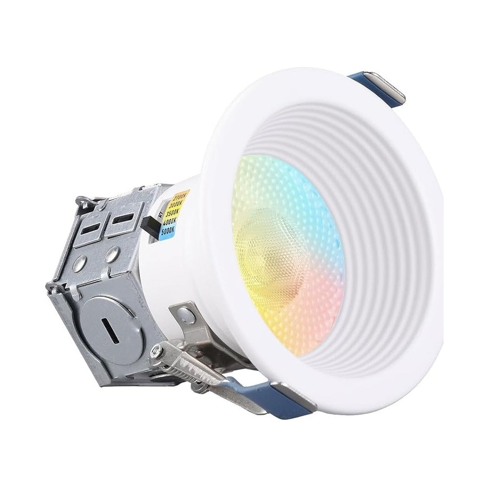 TORCHSTAR 3-Inch All-in-One Deep Anti-Glare Canless LED Recessed Light - 9W - 5CCT White