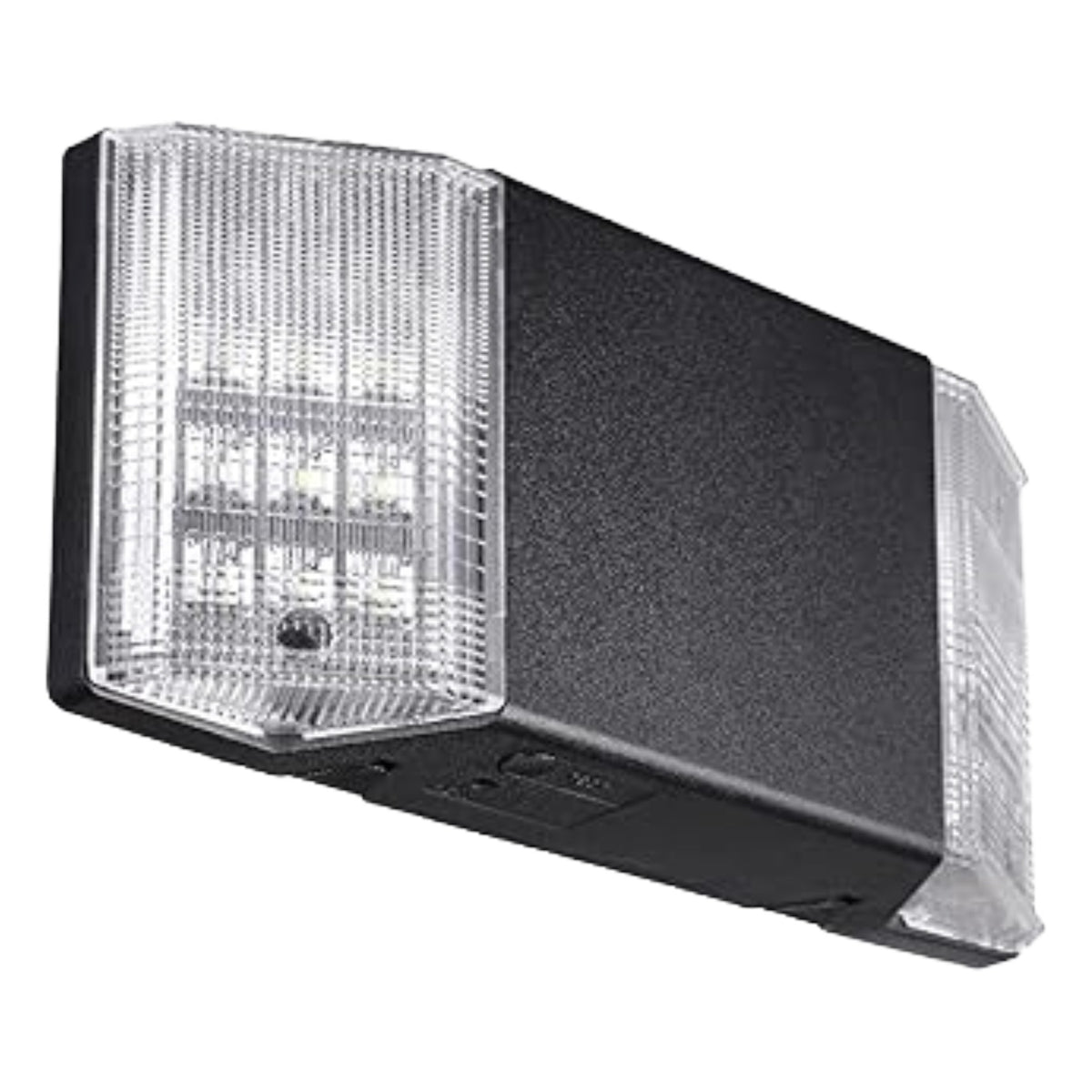 TORCHSTAR Dual-Head LED Emergency Light with Battery Backup - 2.4W - Black