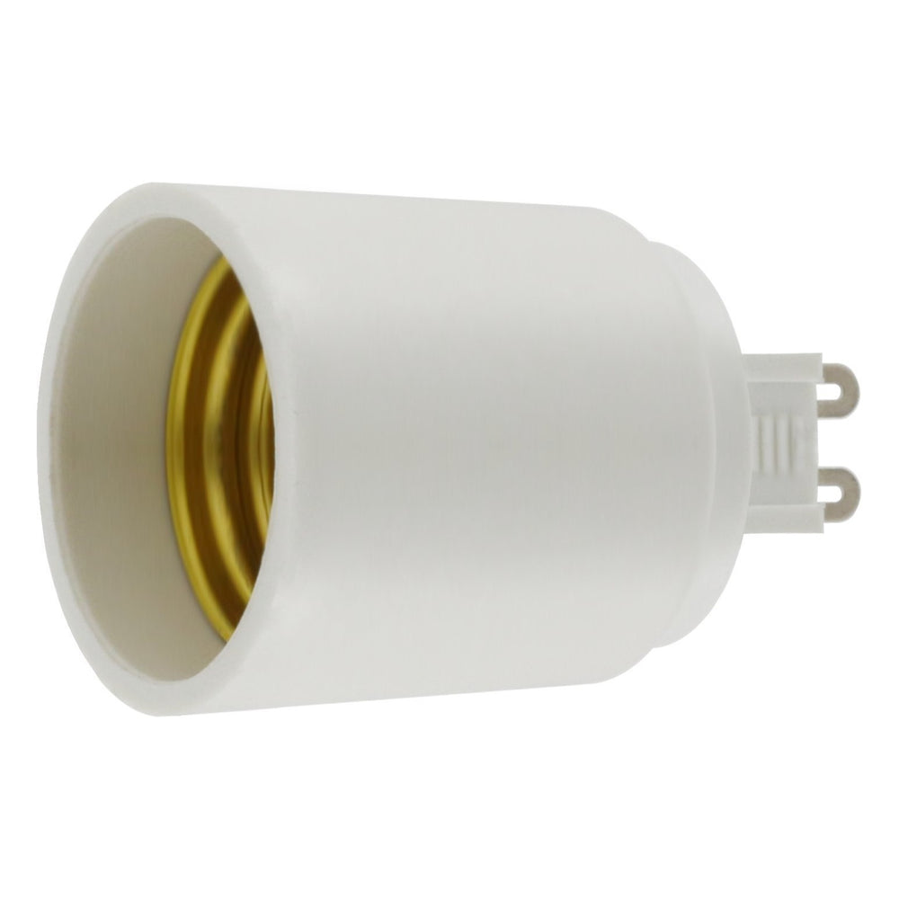 TORCHSTAR G9-to-E26/E27 Light Bulb Socket Adapter - White