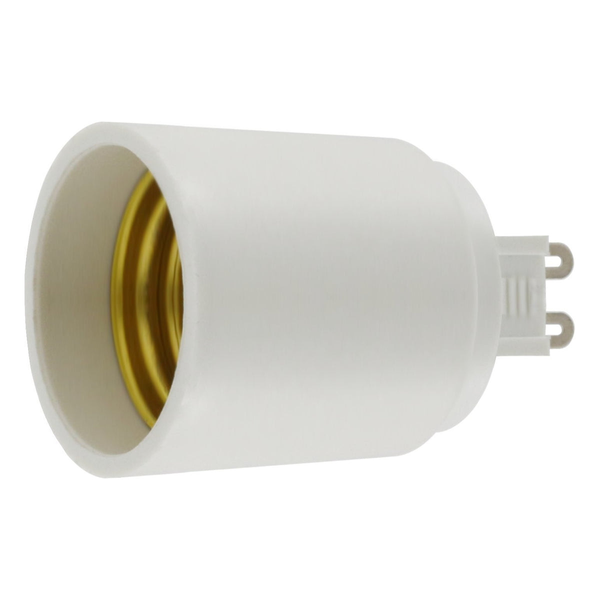 TORCHSTAR G9-to-E26/E27 Light Bulb Socket Adapter - White