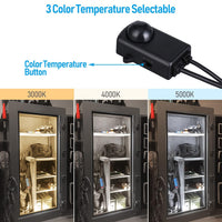 TORCHSTAR® VaultGuardian™ 6-Bar 12-Inch LED Gun Safe Lighting Kit - Motion Sensor - 3CCT