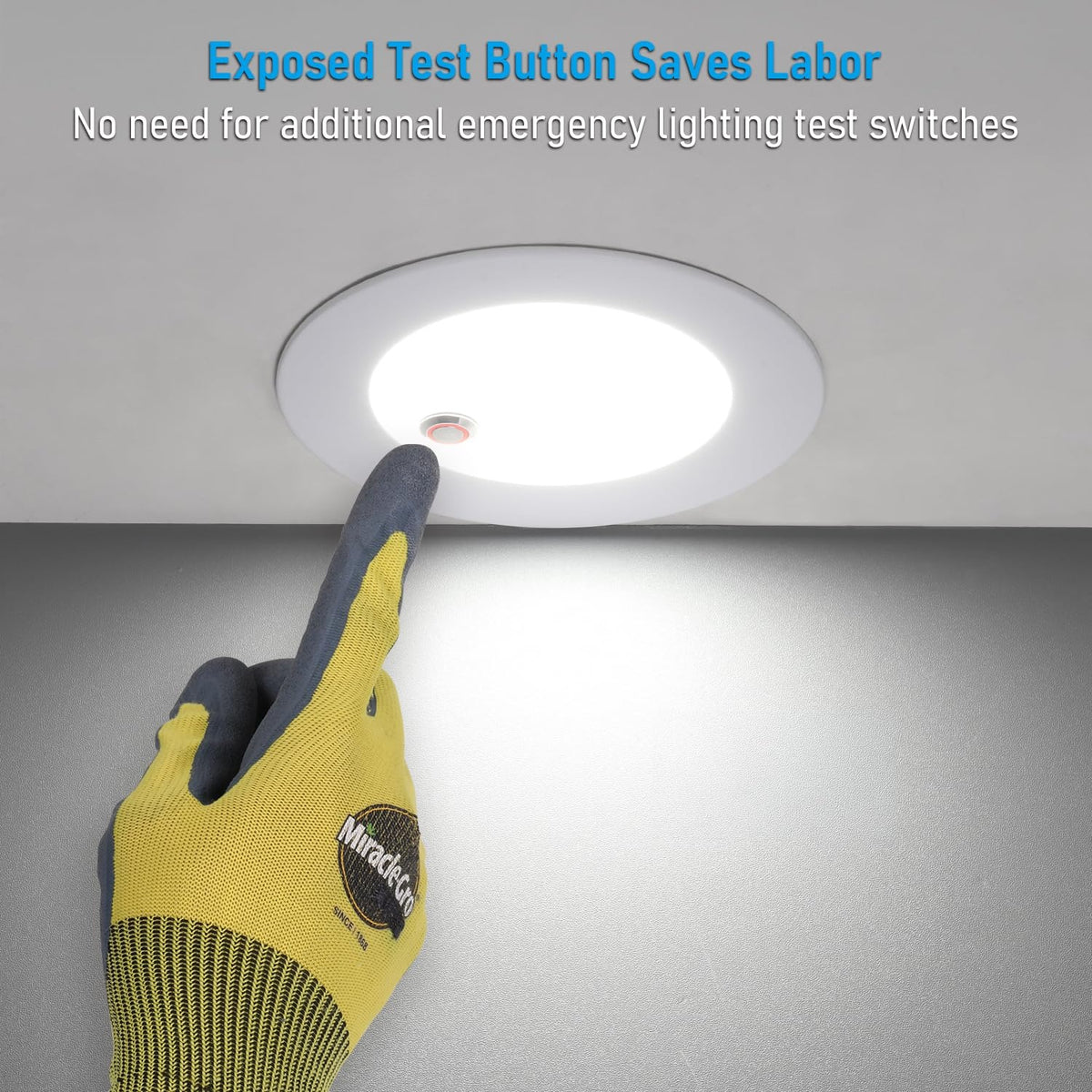 TORCHSTAR 4-Inch Emergency LED Recessed Downlight with J-Box - 9W - 5CCT White