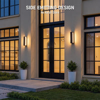 TORCHSTAR 20 Inch Hollow Square Frame LED Side-Lit Outdoor Wall Light - 18W - 5CCT - Black