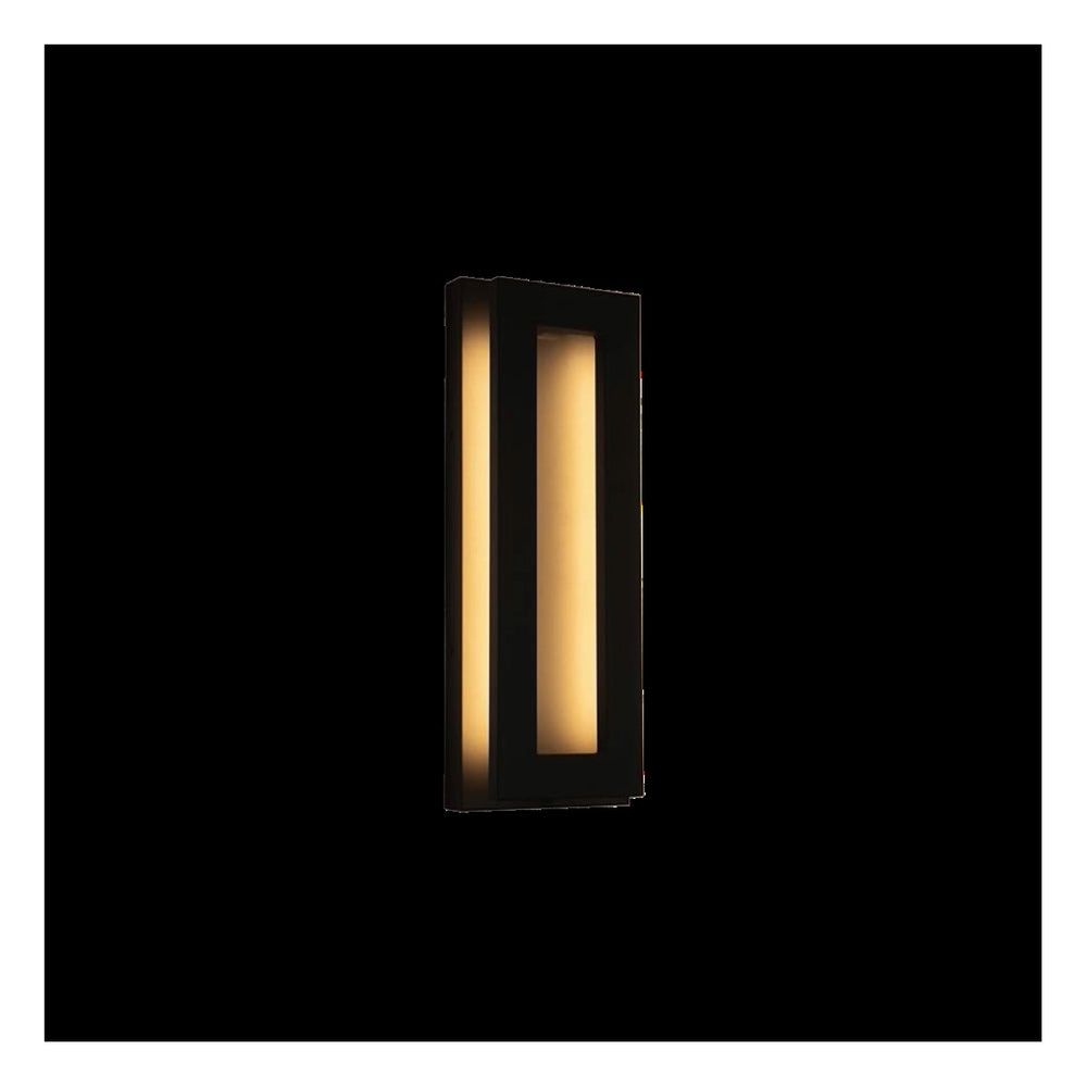 TORCHSTAR 19 Inch Rectangular LED Back-Lit Outdoor Wall Light - 24W - 5CCT - Black