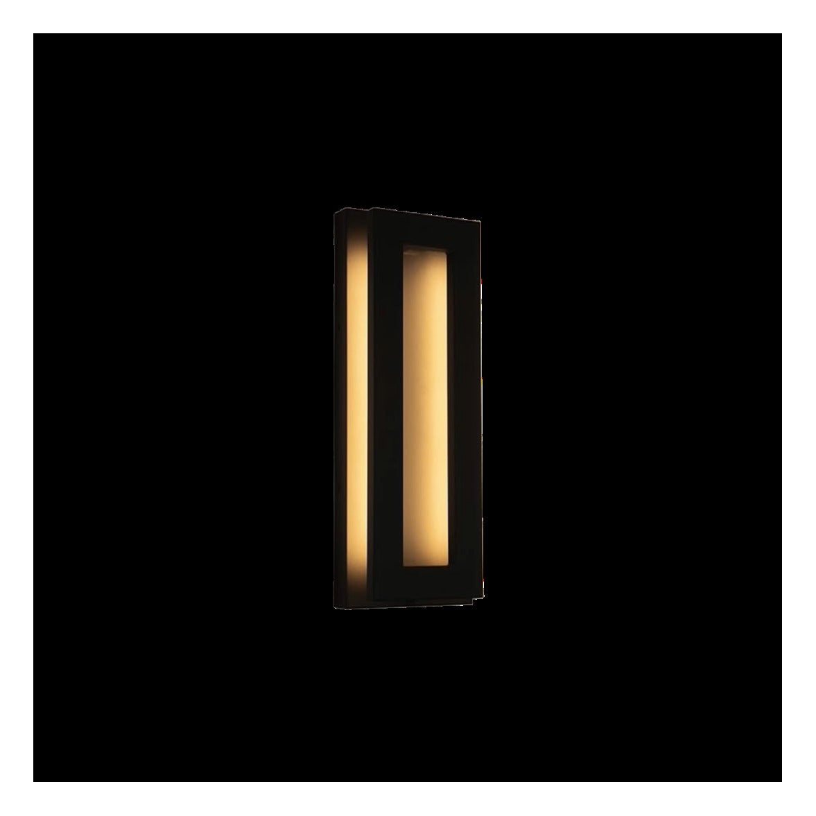 TORCHSTAR 19 Inch Rectangular LED Back-Lit Outdoor Wall Light - 24W - 5CCT - Black
