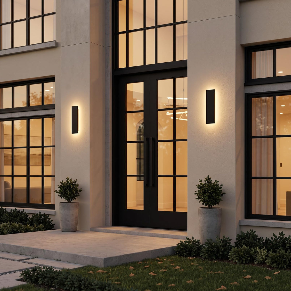 TORCHSTAR 20 Inch Linear LED Back-Lit Outdoor Wall Light - 18W - 5CCT - Black
