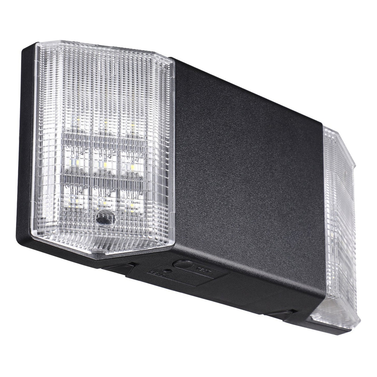 TORCHSTAR Dual-Head LED Emergency Light with Battery Backup - 2.4W - Black