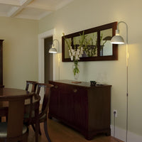 TORCHSTAR Plug-In E26 Wall Sconce with Curved Arm - Green