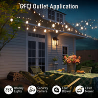 TORCHSTAR 16 Inch Four-Sided Glass Lantern Dusk to Dawn Outdoor Wall Light with GFCI - E26 Base - Black