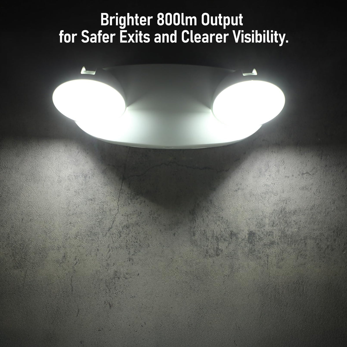 TORCHSTAR High-Output LED Emergency Light with Battery Backup - 800LM - White