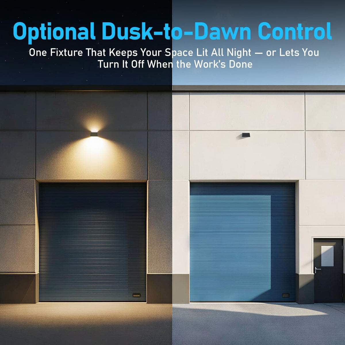 TORCHSTAR 13 Inch Trapezoid LED Up Down Dusk to Dawn Commercial Wall Pack - 120W Selectable - 3CCT - Bronze