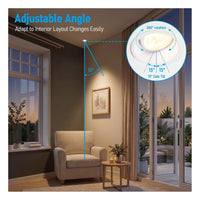 TORCHSTAR 4-Inch Adjustable Narrow-Trim LED Recessed Light with J-Box - 14W - 5CCT White