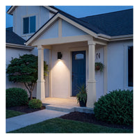 TORCHSTAR 6 Inch Round Cylinder E26 Down Outdoor Wall Light - E26 Base - Black