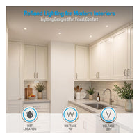 TORCHSTAR 3-Inch All-in-One Deep Anti-Glare Canless LED Recessed Light - 9W - 5CCT White