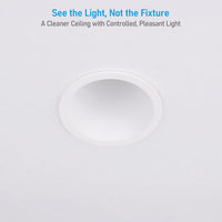 TORCHSTAR 2-Inch Ultra-Deep Anti-Glare LED Recessed Light with J-Box - 9W - 5CCT White