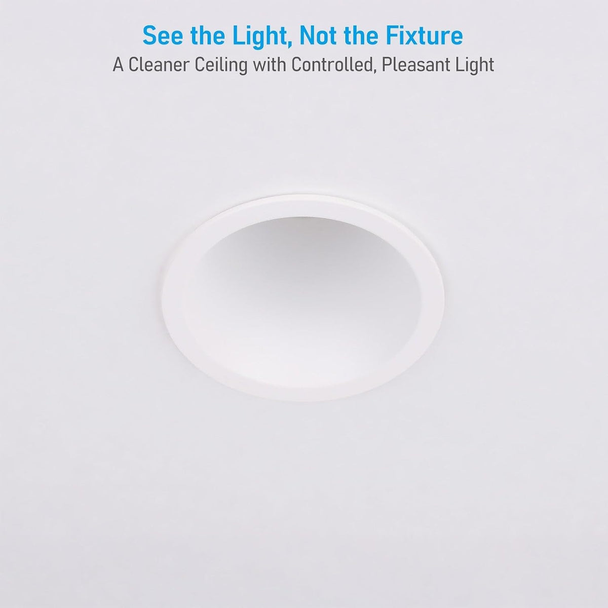 TORCHSTAR 4-Inch Ultra-Deep Anti-Glare LED Recessed Light with J-Box - 12W - 5CCT White