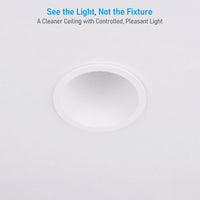 TORCHSTAR 4-Inch Ultra-Deep Anti-Glare LED Recessed Light with J-Box - 12W - 5CCT White
