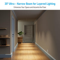 TORCHSTAR 3-Inch Slot Aperture Adjustable LED Recessed Spotlight with J-Box - 10W - 5CCT White