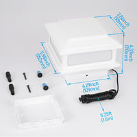 TORCHSTAR 4 Inch Flat Top LED Low Voltage Post Cap Light - 5W - 5CCT - White