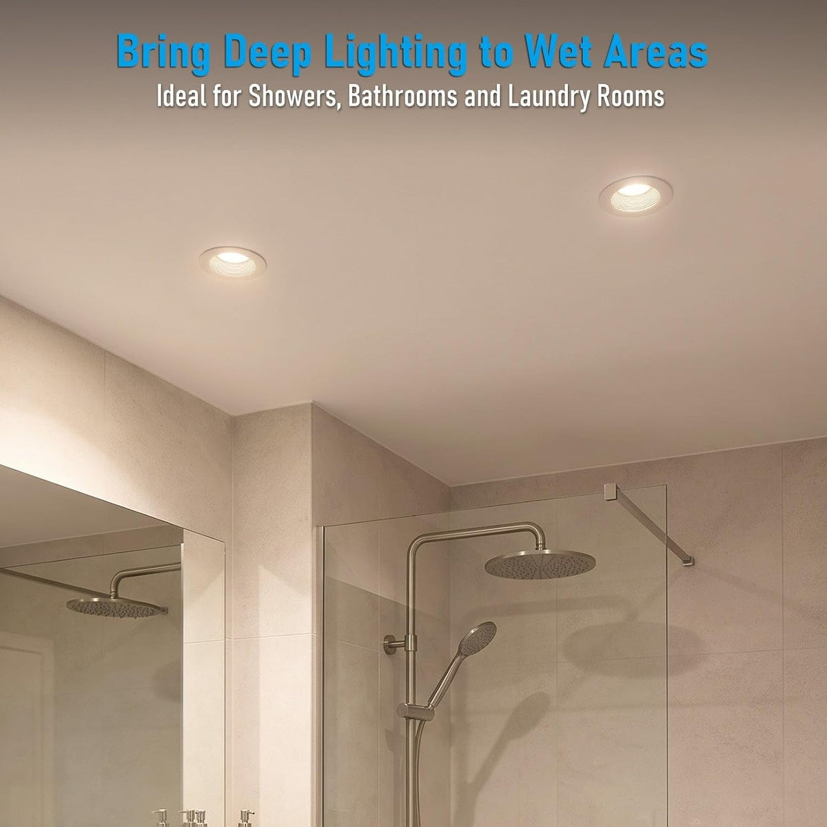TORCHSTAR 4-Inch Deep Anti-Glare LED Recessed Light with J-Box - 15W - 5CCT White