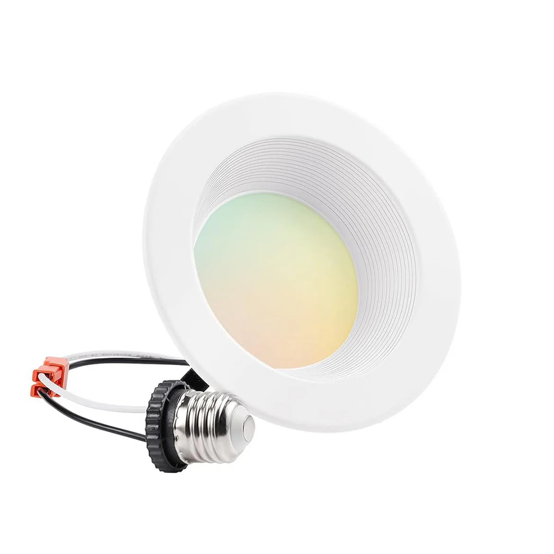 Baffit 4" Glare-free Retrofit LED Recessed Light - 10W Dimmable with Baffle Trim