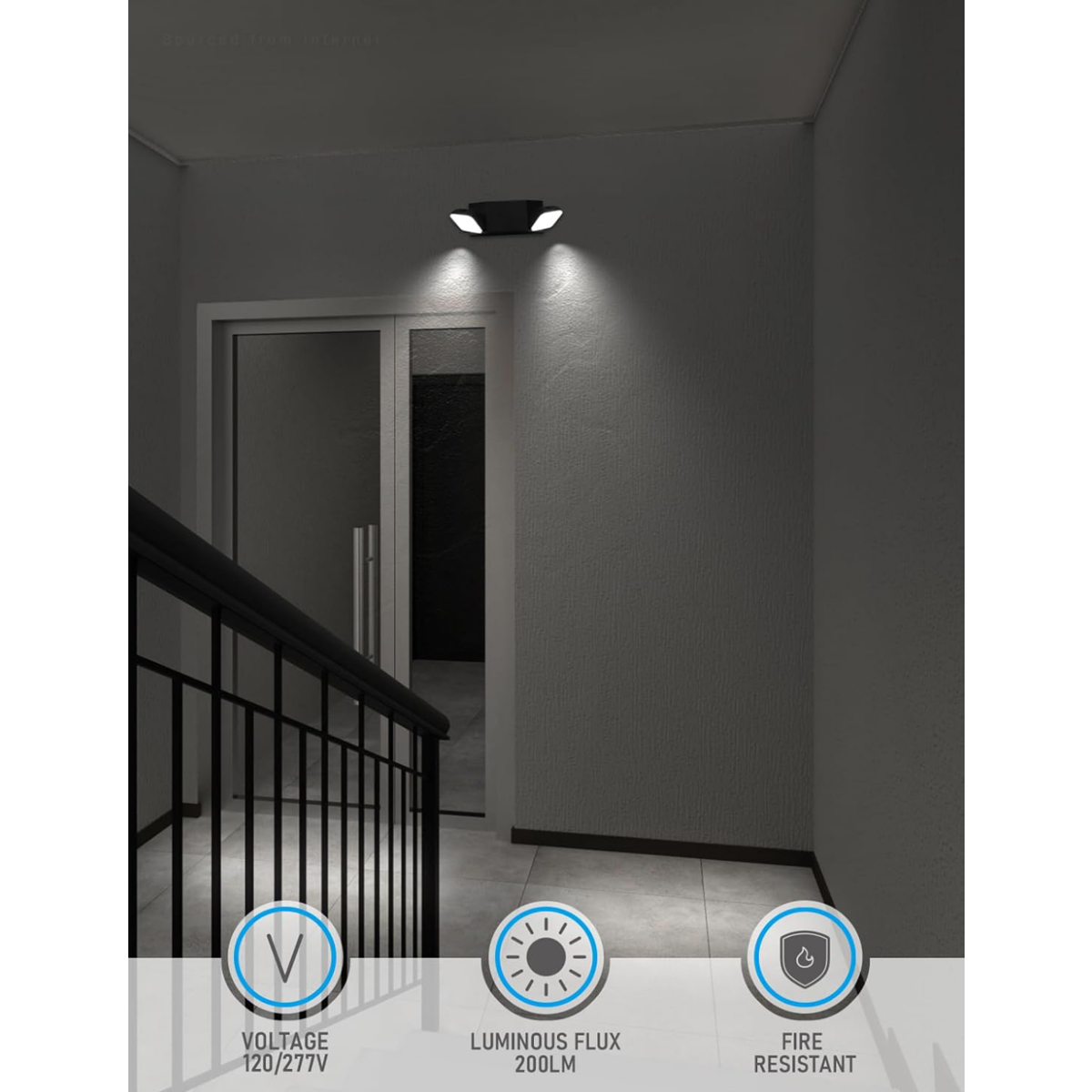 TORCHSTAR LED Emergency Lights - Emergency Lighting with Battery Backup